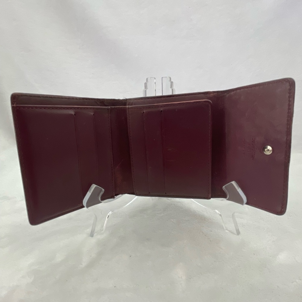 Louis Vuitton Maroon Monogram Wallet - Picture 4 of 14